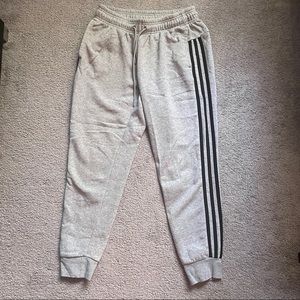 Gray Adidas Joggers; Size Small